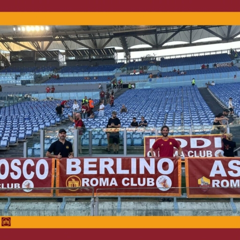 roma club berlino striscione