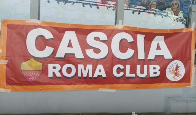 roma club cascia striscione